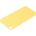 Back Glass With 3M Adhesive For iPhone XR (No Logo / Large Camera Hole) (Yellow)