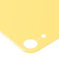 Back Glass With 3M Adhesive For iPhone XR (No Logo / Large Camera Hole) (Yellow)