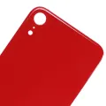 Back Glass With 3M Adhesive For iPhone XR (No Logo / Large Camera Hole) (Red)