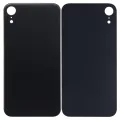 Back Glass With 3M Adhesive For iPhone XR (No Logo / Large Camera Hole) (Black)