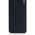 Back Glass With 3M Adhesive For iPhone XR (No Logo / Large Camera Hole) (Black)