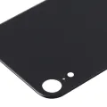 Back Glass With 3M Adhesive For iPhone XR (No Logo / Large Camera Hole) (Black)