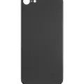 Back Glass With 3M Adhesive For iPhone 8 / SE (2020) (No Logo / Large Camera Hole) (Space Gray)