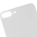 Back Glass With 3M Adhesive For iPhone 8 Plus (No Logo / Large Camera Hole) (Silver)