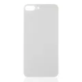 Back Glass With 3M Adhesive For iPhone 8 Plus (No Logo / Large Camera Hole) (Silver)