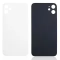Back Glass With 3M Adhesive For iPhone 11 (No Logo / Large Camera Hole) (White)