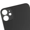 Back Glass With 3M Adhesive For iPhone 11 (No Logo) (Large Camera Hole) (Black)
