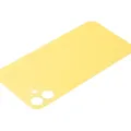 Back Glass With 3M Adhesive For iPhone 11 (No Logo / Large Camera Hole) (Yellow)