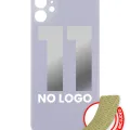 Back Glass With 3M Adhesive For iPhone 11 (No Logo) (Large Camera Hole) (Purple)