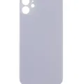 Back Glass With 3M Adhesive For iPhone 11 (No Logo) (Large Camera Hole) (Purple)