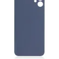 Back Glass With 3M Adhesive For iPhone 11 (No Logo / Large Camera Hole) (Red)