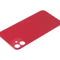Back Glass With 3M Adhesive For iPhone 11 (No Logo / Large Camera Hole) (Red)