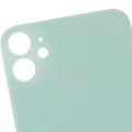 Back Glass With 3M Adhesive For iPhone 11 (No Logo / Large Camera Hole) (Green)