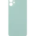Back Glass With 3M Adhesive For iPhone 11 (No Logo / Large Camera Hole) (Green)