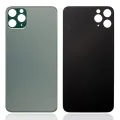 Back Glass With 3M Adhesive For iPhone 11 Pro (No Logo / Large Camera Hole) (Midnight Green)