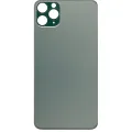 Back Glass With 3M Adhesive For iPhone 11 Pro (No Logo / Large Camera Hole) (Midnight Green)