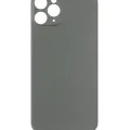Back Glass With 3M Adhesive For iPhone 11 Pro (No Logo / Large Camera Hole) (Midnight Green)