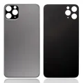 Back Glass With 3M Adhesive For iPhone 11 Pro (No Logo / Large Camera Hole) (Space Gray)