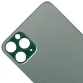 Back Glass With 3M Adhesive For iPhone 11 Pro Max (No Logo / Large Camera Hole) (Midnight Green)