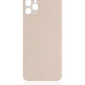Back Glass With 3M Adhesive For iPhone 11 Pro Max (No Logo) (Large Camera Hole) (Gold)