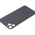 Back Glass With 3M Adhesive For iPhone 11 Pro Max (No Logo) (Large Camera Hole) (Space Gray)