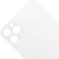 Back Glass With 3M Adhesive For iPhone 11 Pro Max (No Logo) (Large Camera Hole) (Silver)