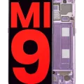 OLED Assembly With Frame For Xiaomi Mi 9 (Aftermarket Plus) (Lavender Violet)