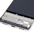 LCD Assembly With Frame For BlackBerry KEY2 LE / Lite (BBE100 Series) (Refurbished) (Champagne)