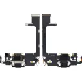 Charging Port Flex Cable With Board For iPhone 11 Pro (Used OEM Pull) (Space Gray)