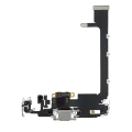 Charging Port Flex Cable With Board For iPhone 11 Pro Max (Used OEM Pull) (Silver)