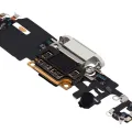 Charging Port Flex Cable With Board For iPhone 11 Pro (Used OEM Pull) (Silver)