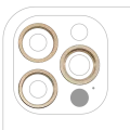Back Camera Bezel Ring Only For iPhone 12 Pro (Gold) (3 Piece Set)
