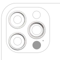 Back Camera Bezel Ring Only For iPhone 12 Pro (Silver) (3 Piece Set)