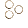Back Camera Bezel Ring Only For iPhone 12 Pro Max (Gold) (3 Piece Set)