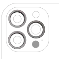 Back Camera Bezel Ring Only For iPhone 12 Pro Max (Graphite) (3 Piece Set)