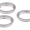 Back Camera Bezel Ring Only For iPhone 12 Pro Max (Silver) (3 Piece Set)