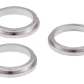 Back Camera Bezel Ring Only For iPhone 12 Pro Max (Silver) (3 Piece Set)
