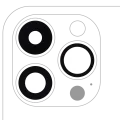 Скло камери з проклейкою для iPhone 14 Pro / 14 Pro Max (3 шт) (Aftermarket Plus) (уп. 10)