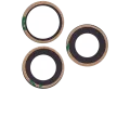 Back Camera Lens (Glass Only) With Adhesive For iPhone 15 Pro Max (3 Piece Set) (Aftermarket Plus) (10 Pack)