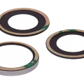Back Camera Lens (Glass Only) With Adhesive For iPhone 15 Pro Max (3 Piece Set) (Aftermarket Plus) (10 Pack)