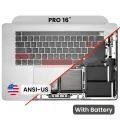 Top Case with Battery and Keyboard (ANSI US) For MacBook Pro 16" A2141 (2019) (OEM New) (Silver)
