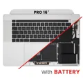 Top Case with Battery and Keyboard (ISO UK) For MacBook Pro 16" A2141 (2019) (OEM New) (Silver)
