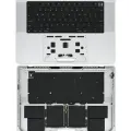 Top Case with Battery and Keyboard (ANSI US) For MacBook Pro 16" A2485 (2021) (Used OEM Pull: Grade A) (Silver)