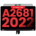 Complete LCD Display Assembly For MacBook Air 13" (A2681 / Mid 2022) (Aftermarket Plus) (Space Gray)