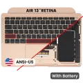 Top Case with Battery and Keyboard (ANSI US) For MacBook Air 13" A2337 (2020) (Gold)