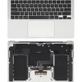 Top Case with Battery and Keyboard (ANSI US) For MacBook Air 13" A2337 (2020) (Silver)