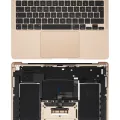 Top Case with Battery and Keyboard (ISO UK) For MacBook Air 13" A2337 (2020) (Gold)