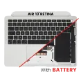 Top Case with Battery and Keyboard (ISO UK) For MacBook Air 13" A2337 (2020) (Silver)