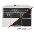 Top Case with Battery and Keyboard (ANSI US) For MacBook Pro 13" A2159 (2019) (Silver)