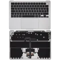 Top Case with Battery and Keyboard (ISO UK) For MacBook Air 13" A2681 (2022) (Silver)
